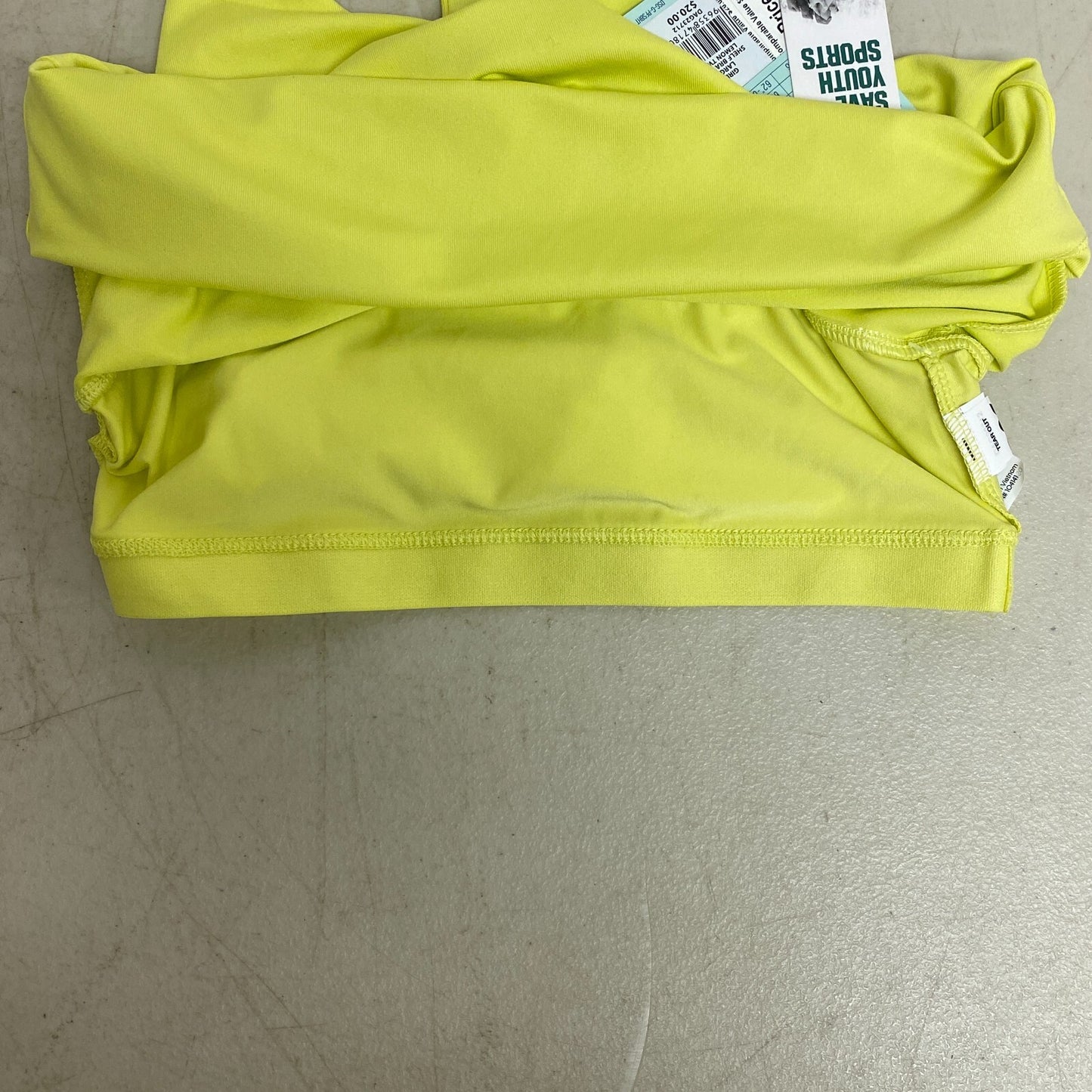 DSG Girl's Relaxed Fit Trendy Shelf Bra Tank Lemon Twist DAG23712