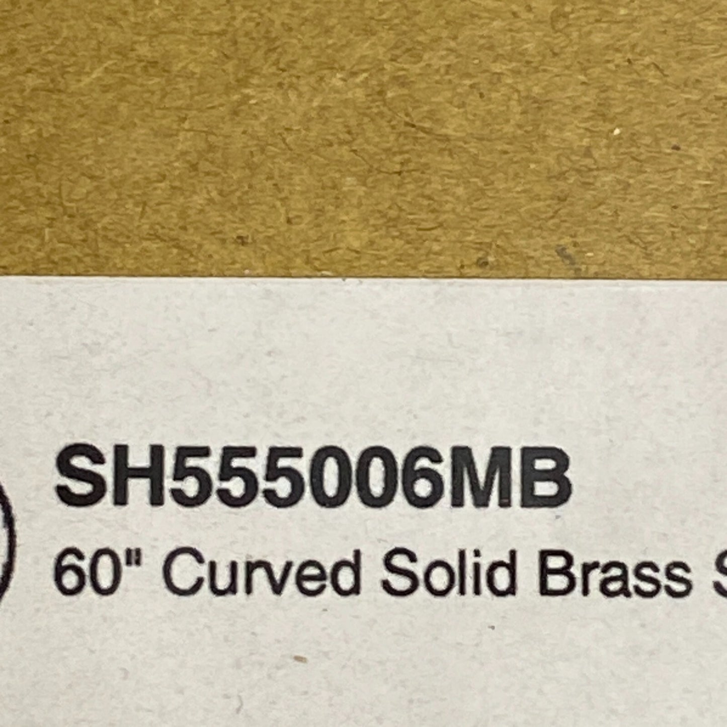Signature Hardware 60" Curved Solid Brass Shower Rod - Matte Black
