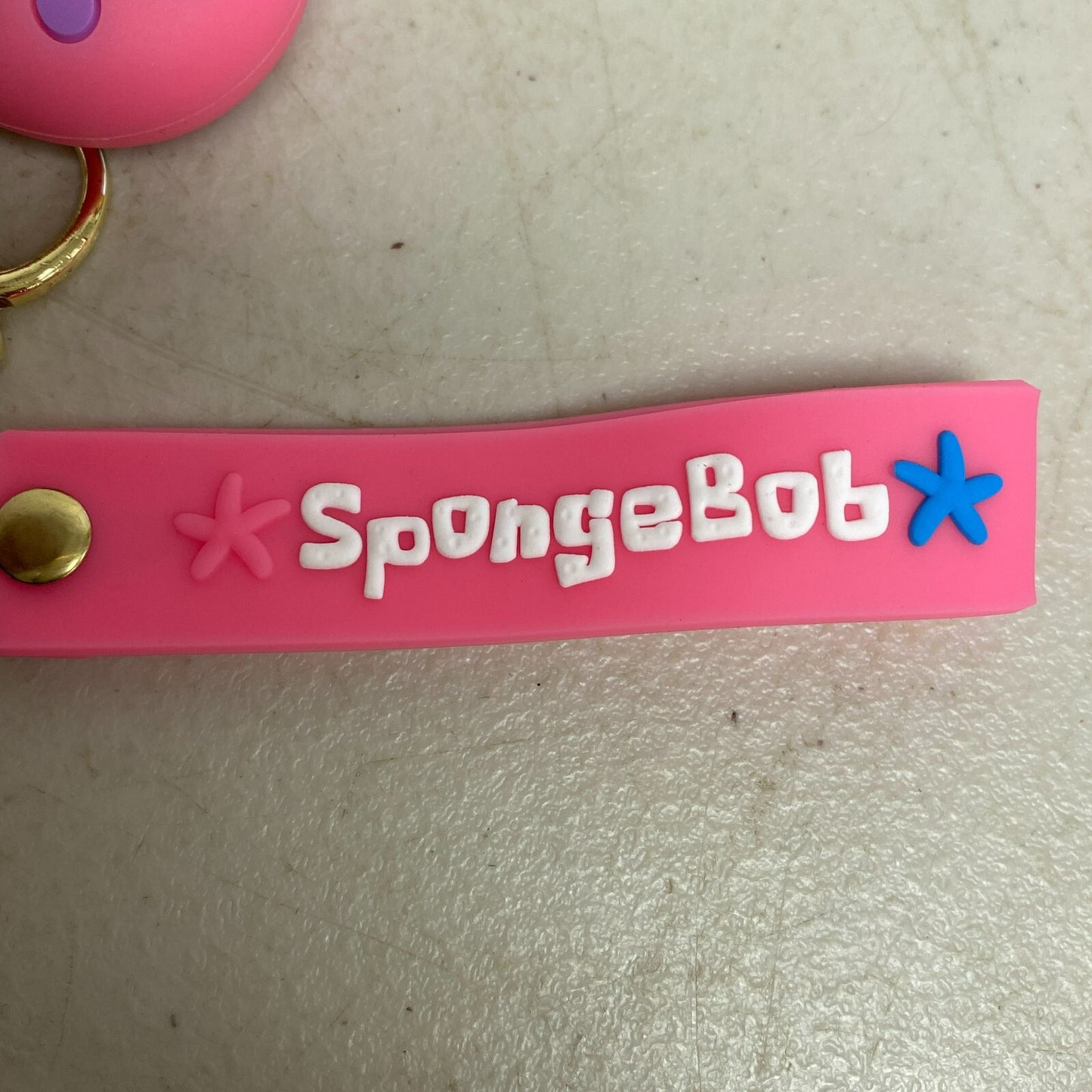 Assorted Silicone Spongebob Squarepants Keychain Gary The Snail Accessory