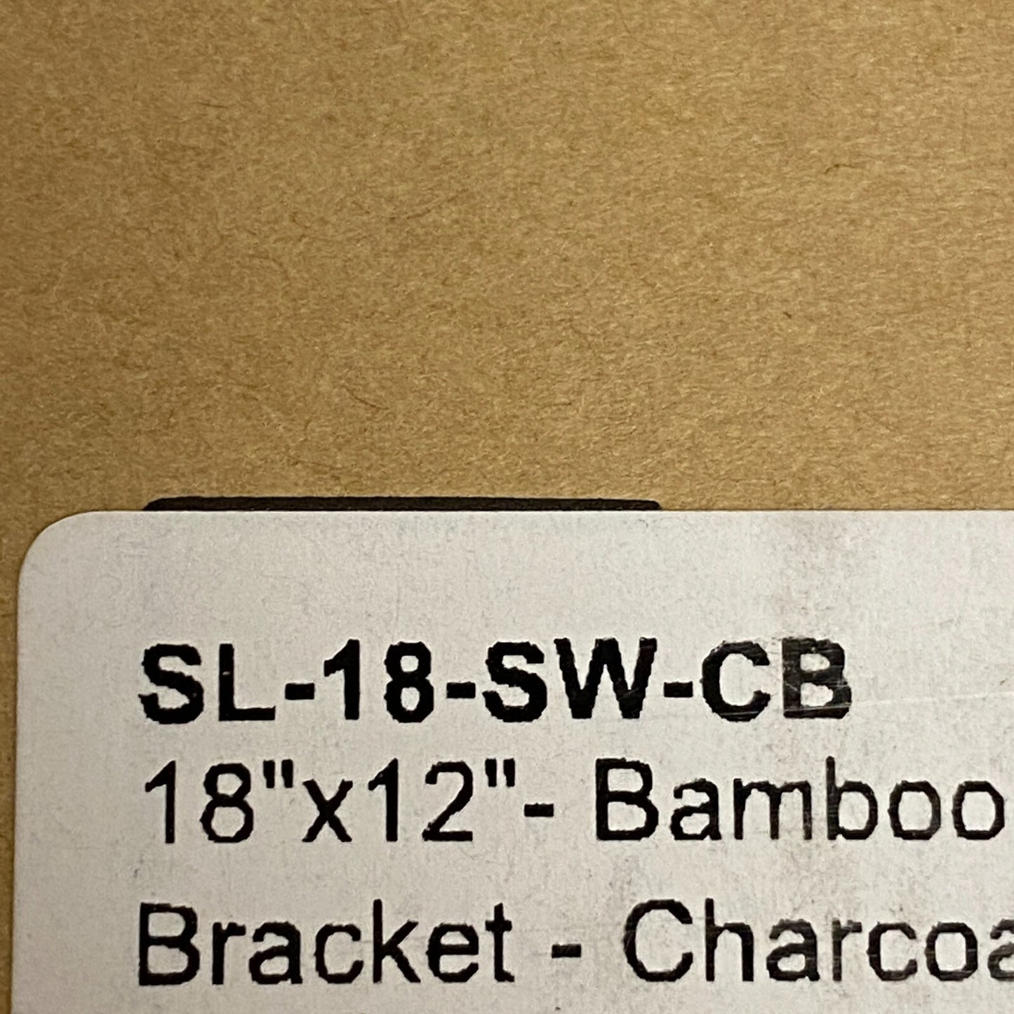 Signature Hardware BAMBOO WALLMOUNT AVITY-METAL HANGING BRACKET-CHARCOAL BAMBOO
