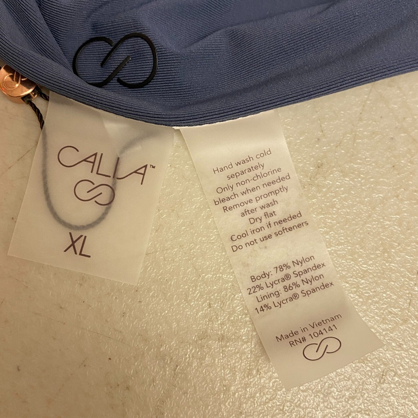 Calia CALIA Women's Mid Rise Ruched Swim Bottoms Ardosia Slate Solid WSA20402