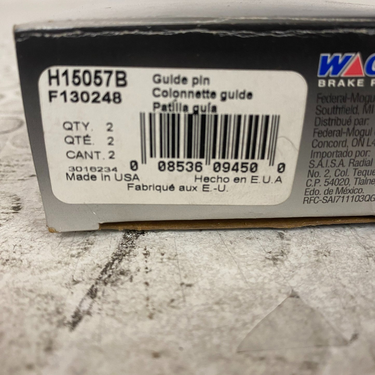 Wagner H15057B Disc Brake Caliper Bolt 1982-1999 Nissan Sentra