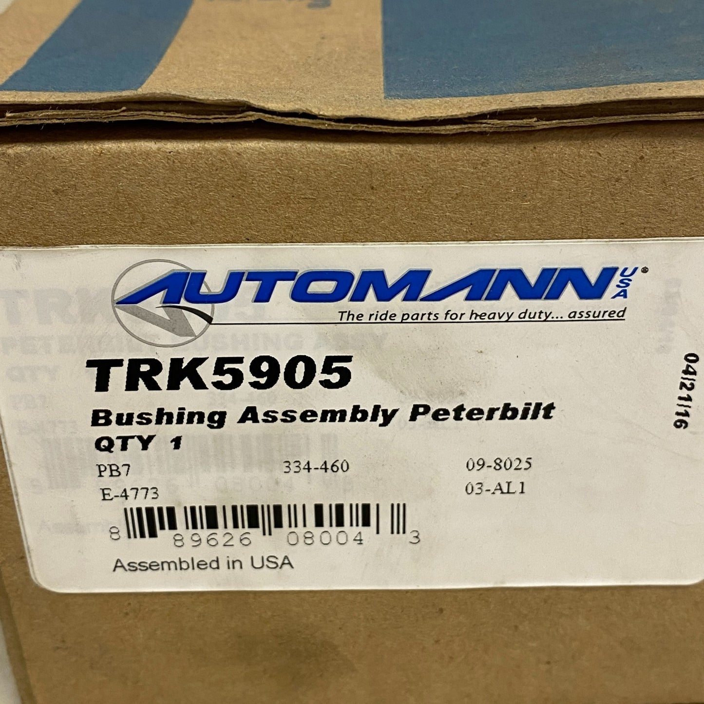 AUTOMANN Spring Eye Bushing Kit Polyurethane Air Leaf Suspension Model TRK5906