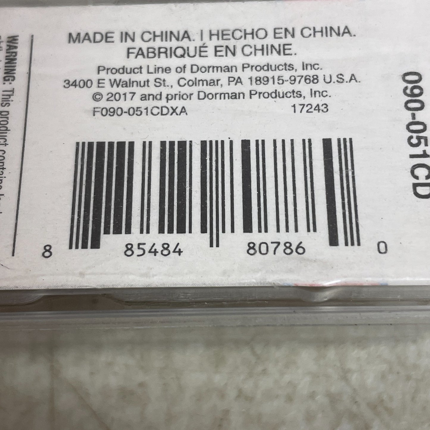 Dorman 090-051CD Magnetic Oil Drain Plug 1/2" - 20 Single Oversized Thread