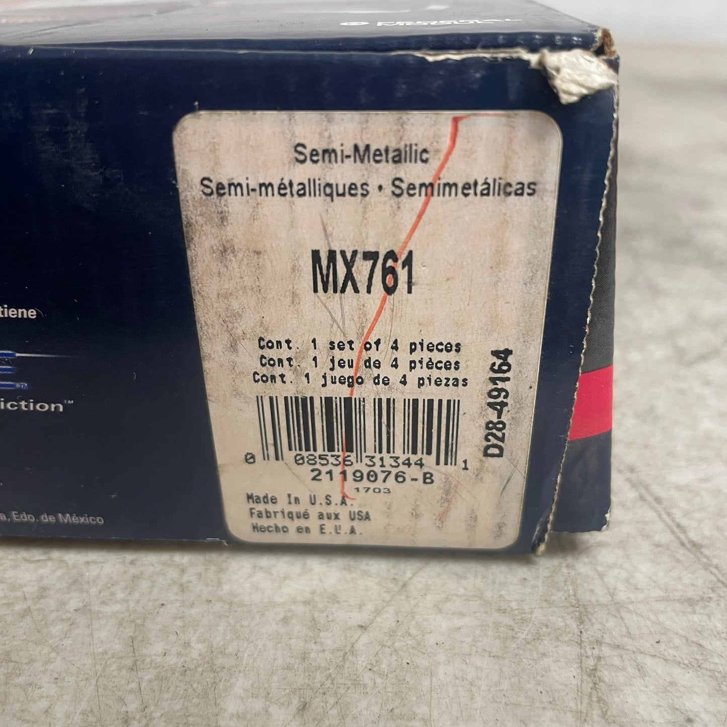 Wagner MX761 Brake Pads Rear 1998-1999 Mercedes-Benz ML320 ML430