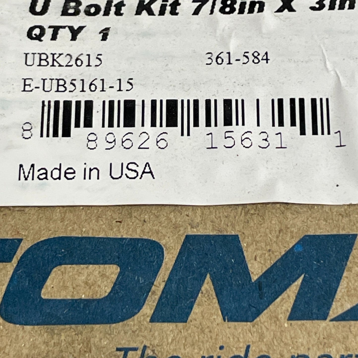 Automann U-Bolt Kit Leaf Spring Suspension Truck AUBK5161-154