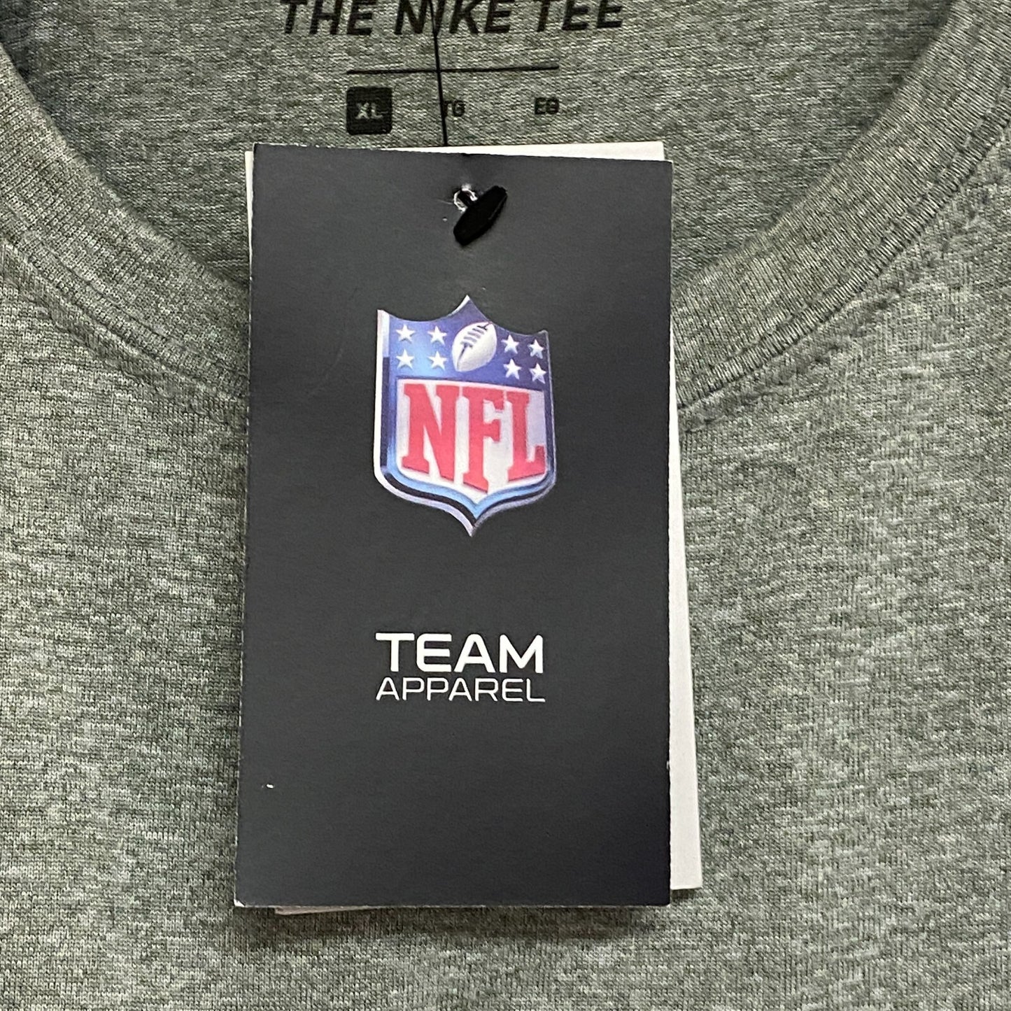 Men's Nike Heather Charcoal Las Vegas Raiders Horizontal Lockup Legend T-Shirt