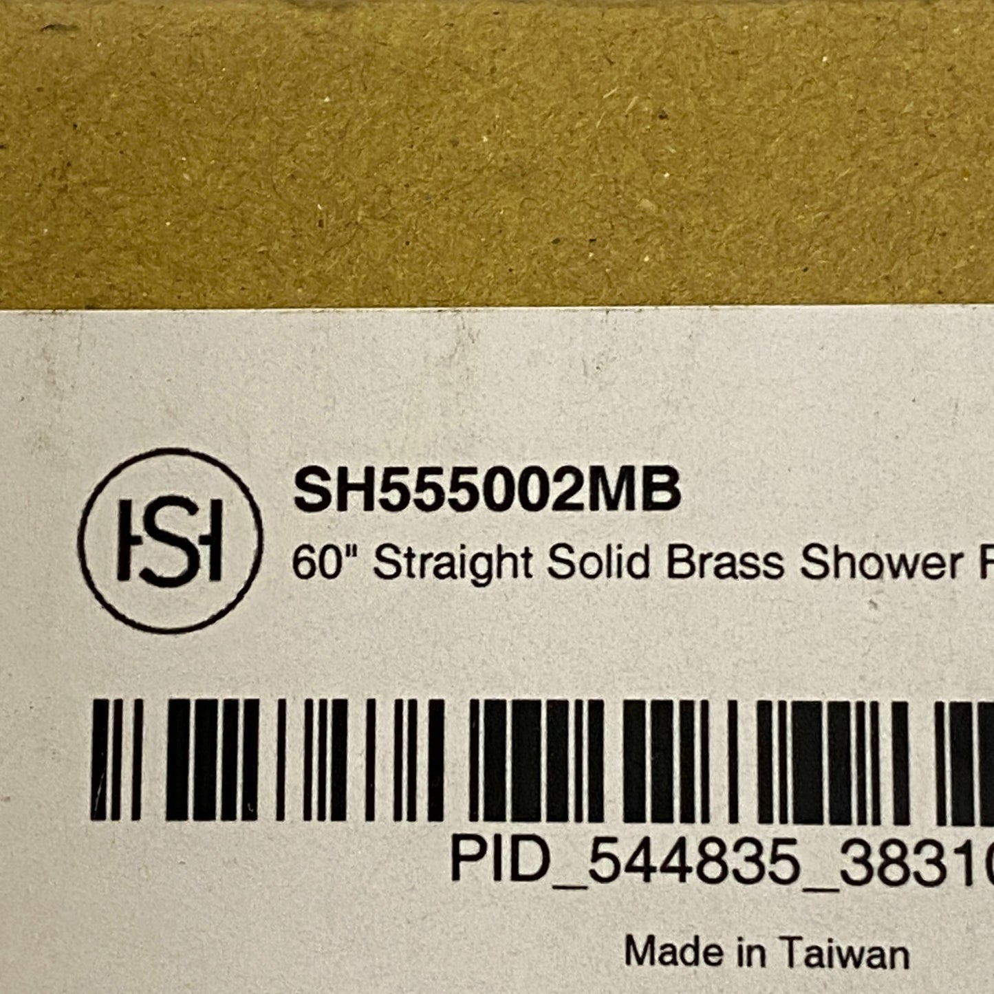 Signature Hardware 60" Straight Solid Brass Shower Rod - Matte Black