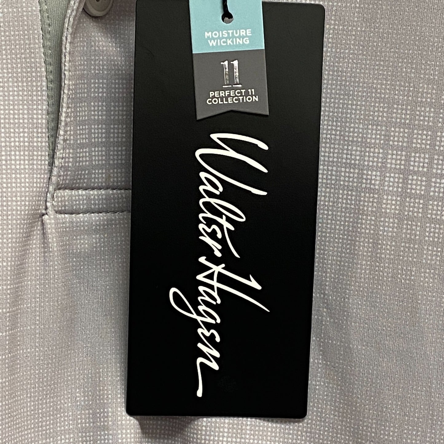 Walter Hagen Men's P11 Digital check print polo Digital Check Grey MGA11498 New