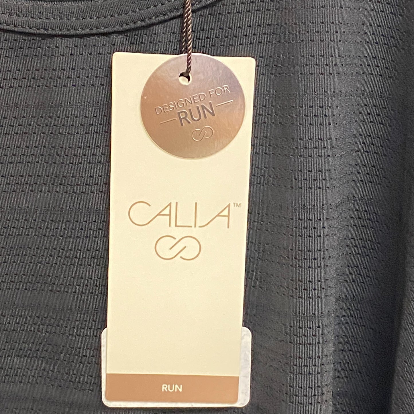 CALIA Women's Scoop Racer Tank Designed For Run Pure Black WAX11205X