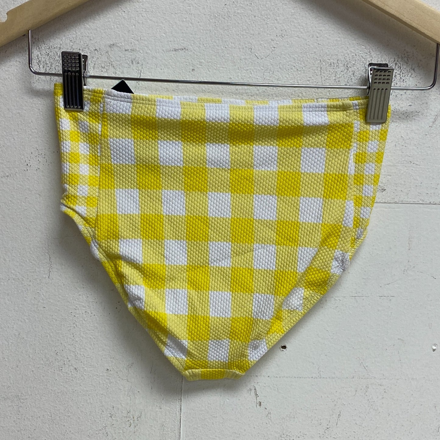 DSG Girls High Waist Swim Bottom Picnic Gingham Yellow &White DSG8127P New