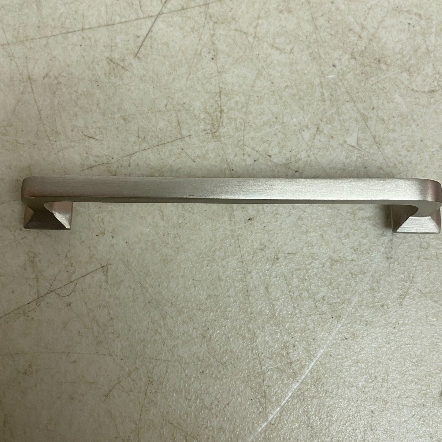 Signature Hardware 6" Klein Solid Brass Cabinet Pull - Brushed Nickel