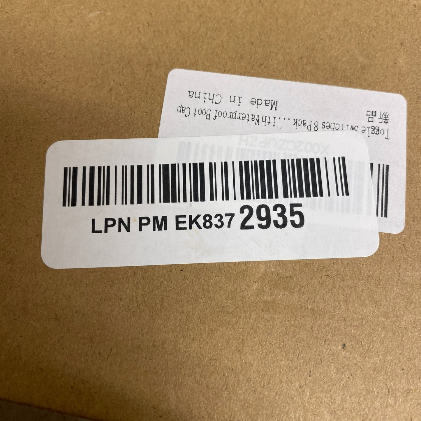 COROTC 12V 20A Waterproof Toggle Switch SPST 2-Pin ON/OFF 8-Pack Universal Car