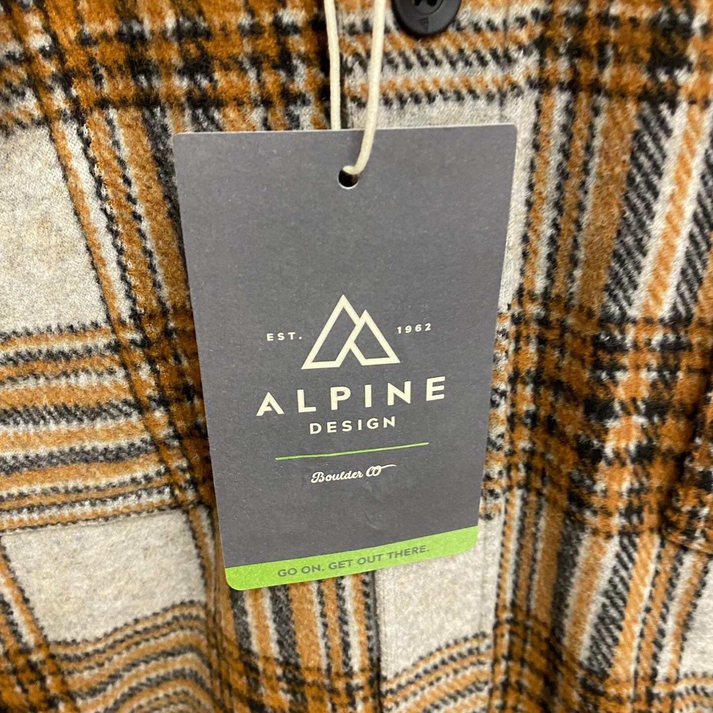 Alpine Design Men's AD M Wanderful Button Up Plaid Grey Montawk Plaid ADM23201P