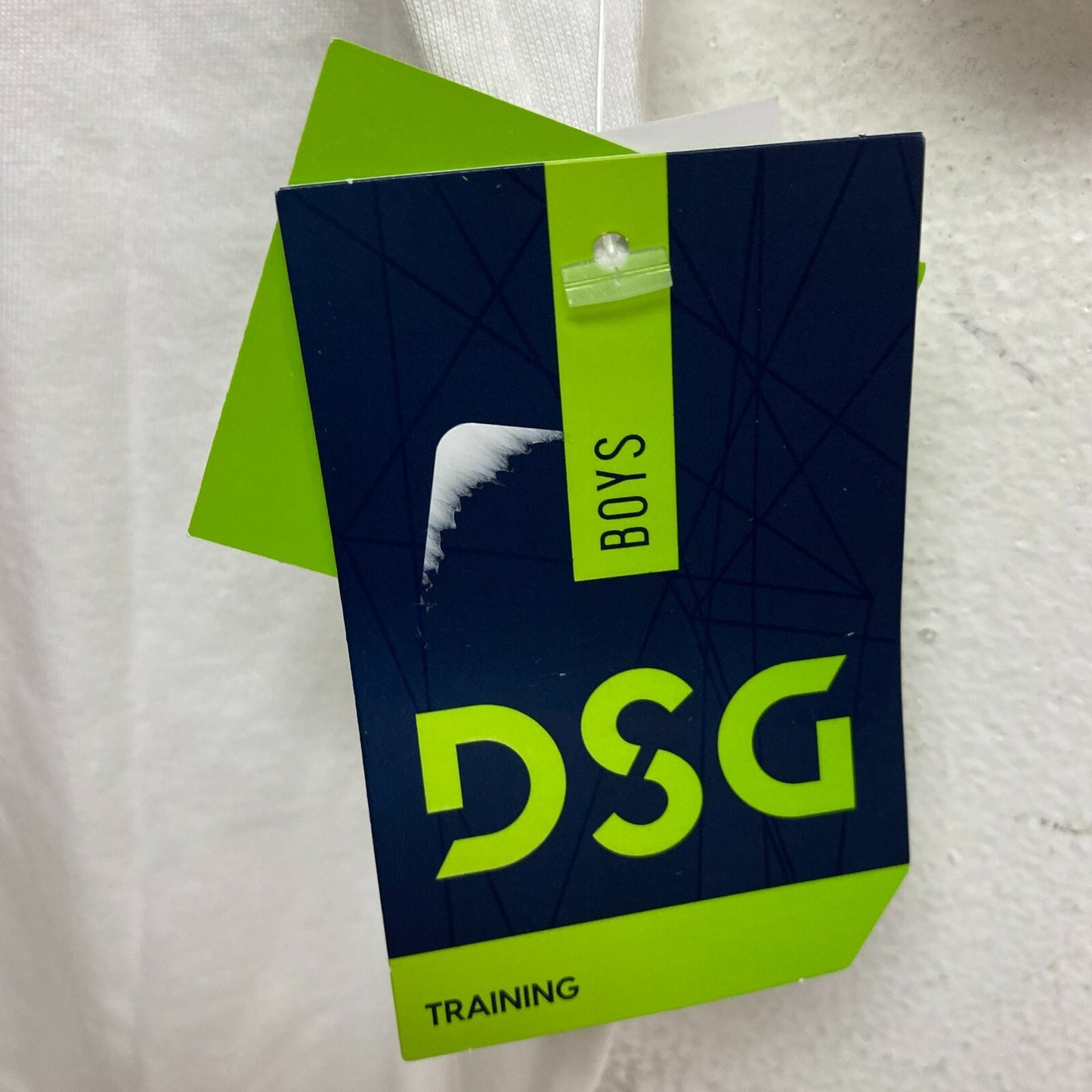 DSG Boys Solid Cotton Graphic PrintTee Pure White Glitchy Short Sleeve DAB21108