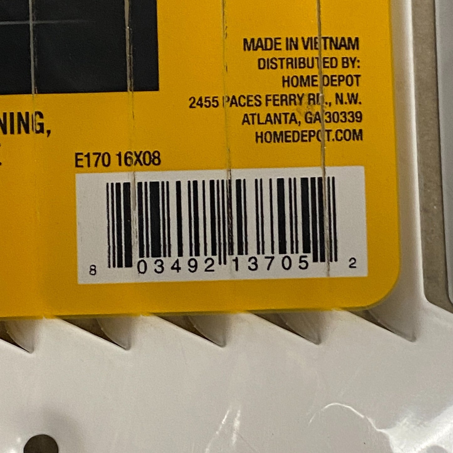 Everbilt 16″x 8″ White Steel Return Air Grille Vent Cover