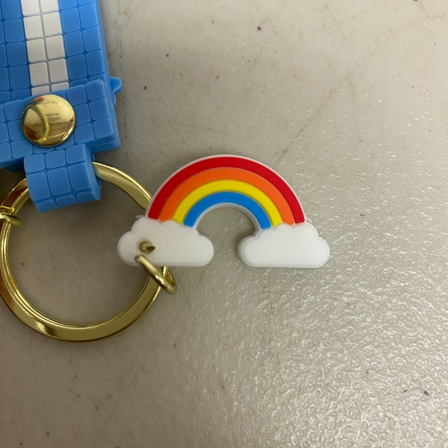 Assorted Silicone Lalo & Stitch Keychain with stitch riding Unicorn Accessory