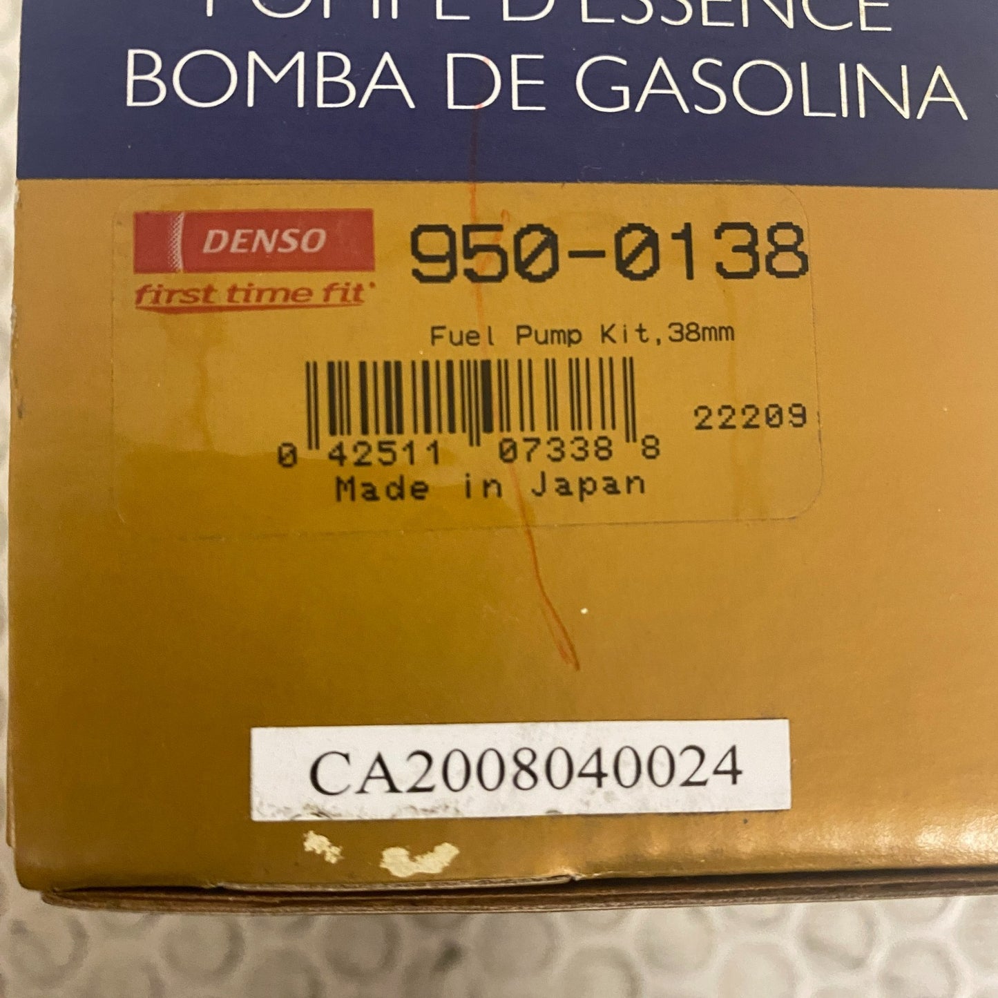 Denso 950-0138 Electric Fuel Pump and Strainer Set 1993-2002 Mazda 626