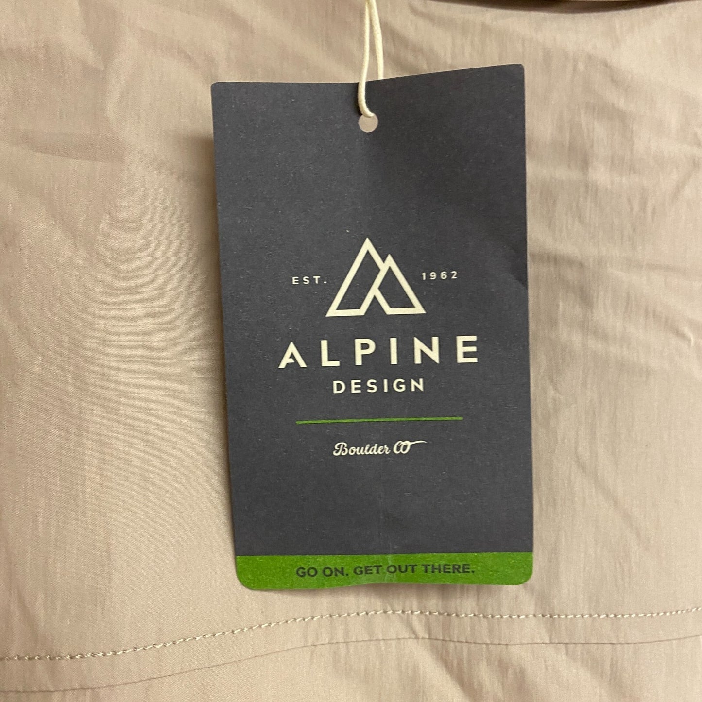 ALPINE DESIGN AD M ELEGANT HILLTOP VIEW SHIRT JACKT LIGHT BEIGE ADM23609 NEW!