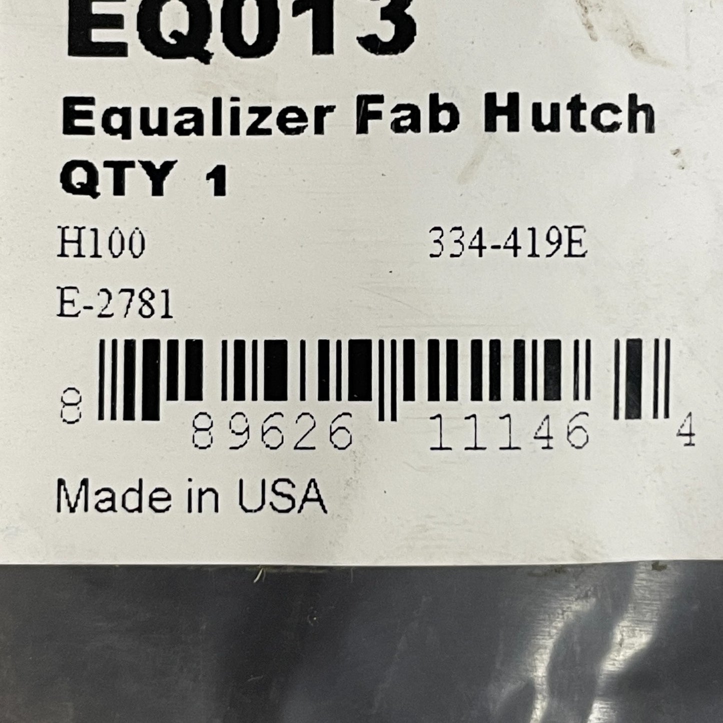 AUTOMANN Hutch Equalizer Beam Fabricated Steel with Bushing Model EQ013