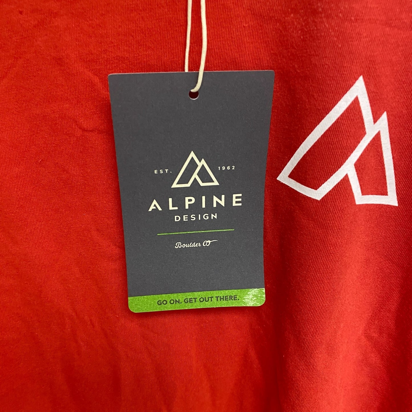 Alpine Design Men's AD M Long Sleeve Graphic Tee AD MT Range/Red ADM23200 New!