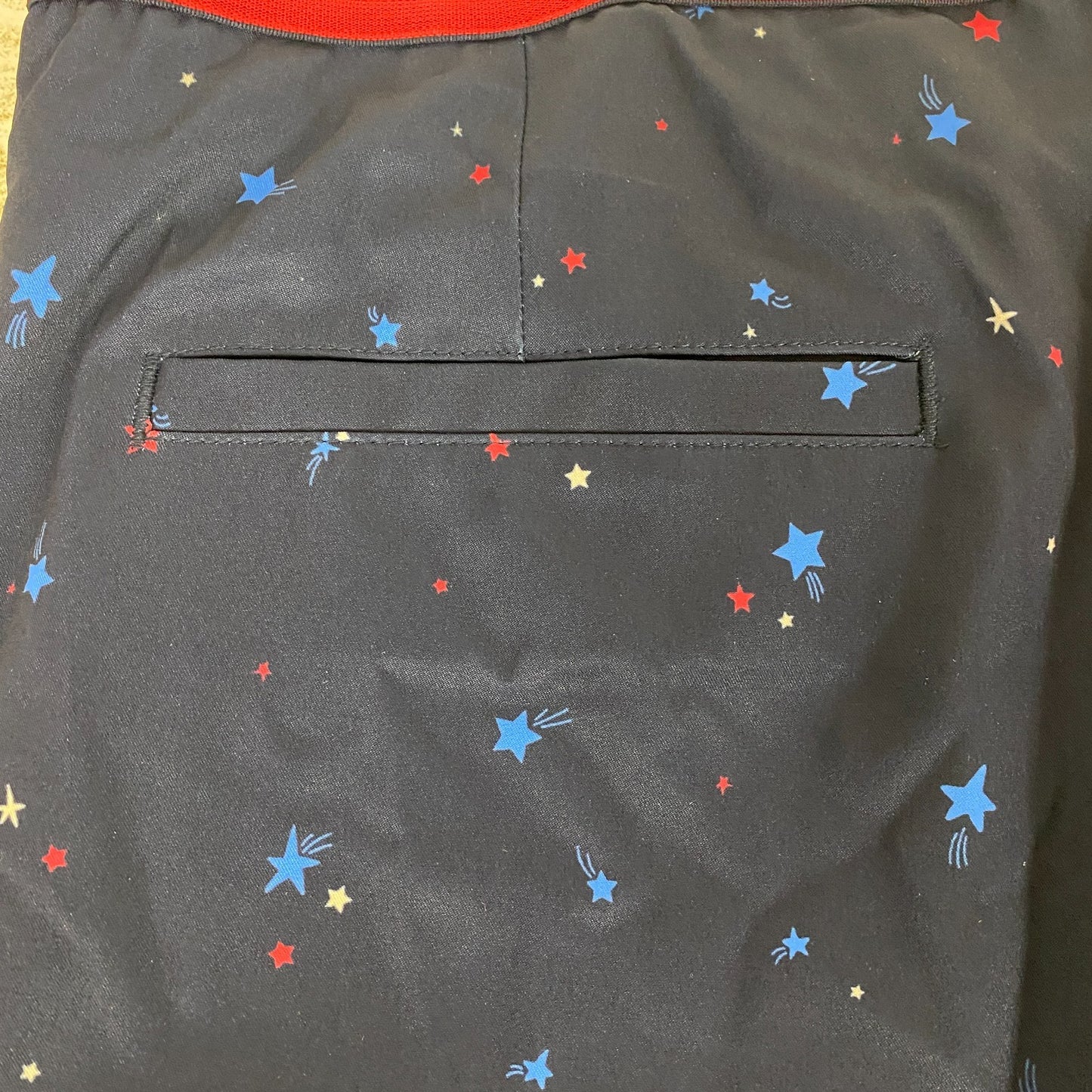Lady Hagen Womenâs Contrast Trim Print Skort Navy Star Print WGH17450 Golf