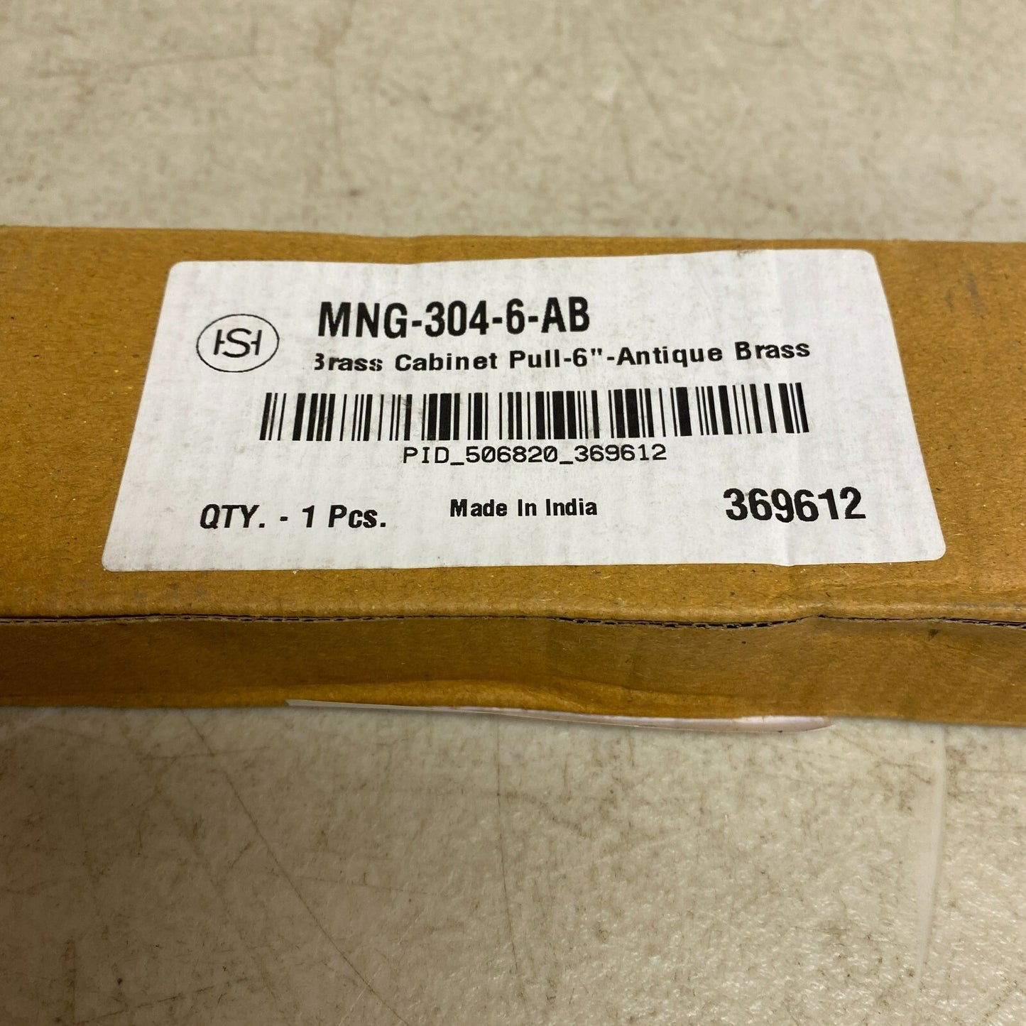 Signature Hardware 6" Marta Solid Brass Cabinet Pull - Antique Brass