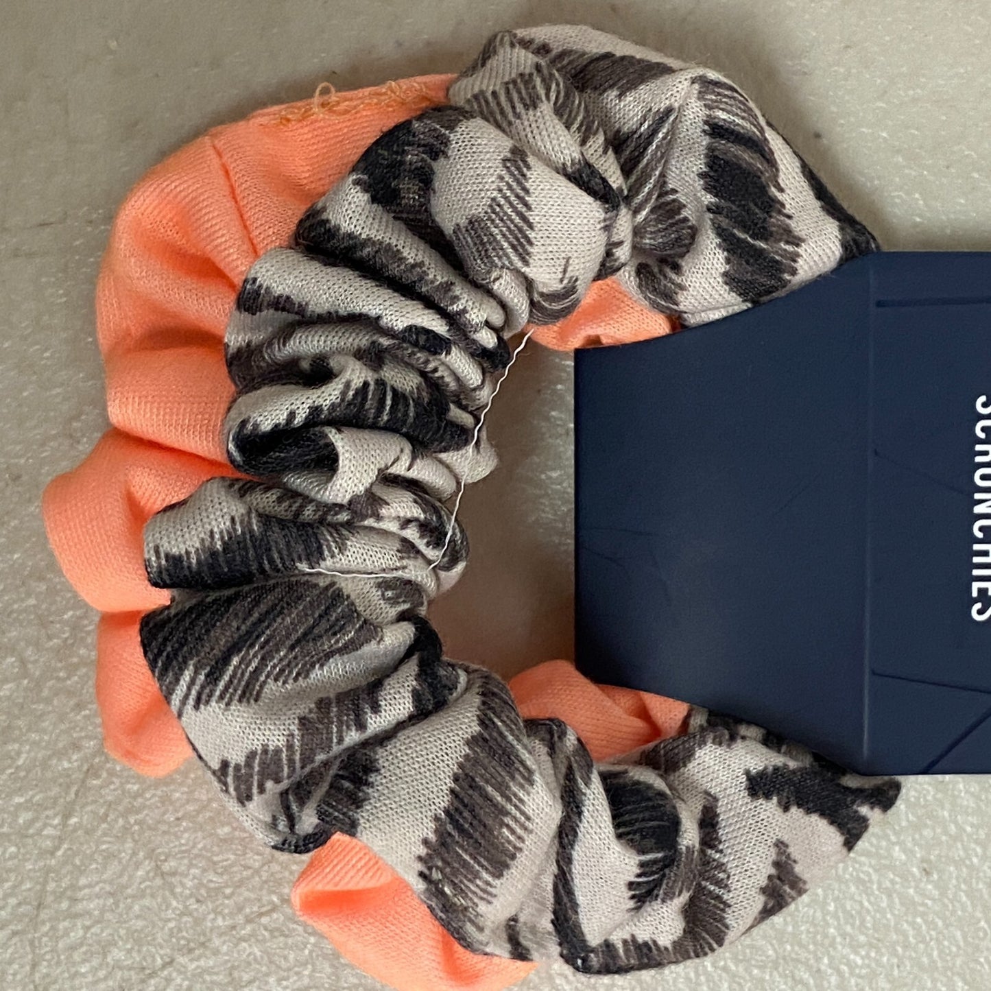 DSG Favorite Scrunchie 2 Pack Zebra Print/Neon Peach DSG-G-HC-FASC-2PK New!