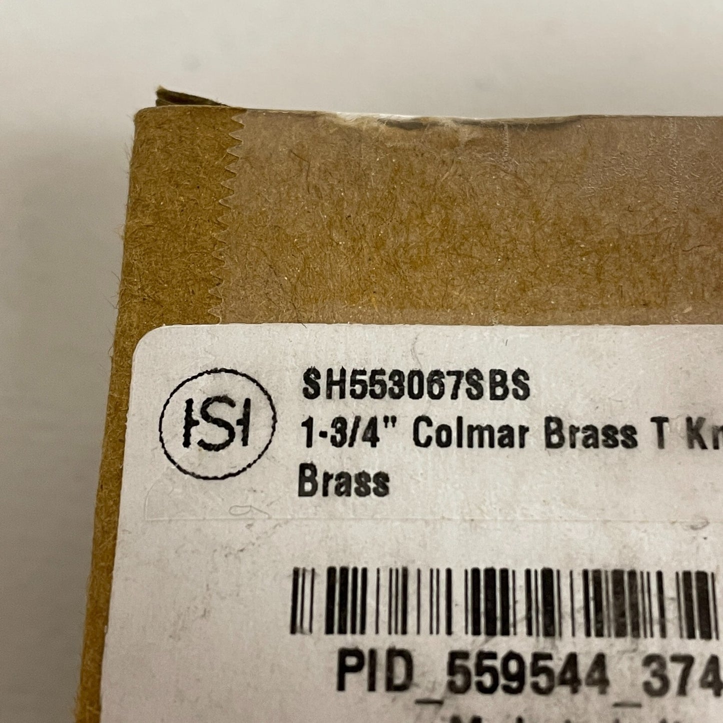 Signature Hardware 1 -3/4" Colmar Brass T Knob - Satin Brass