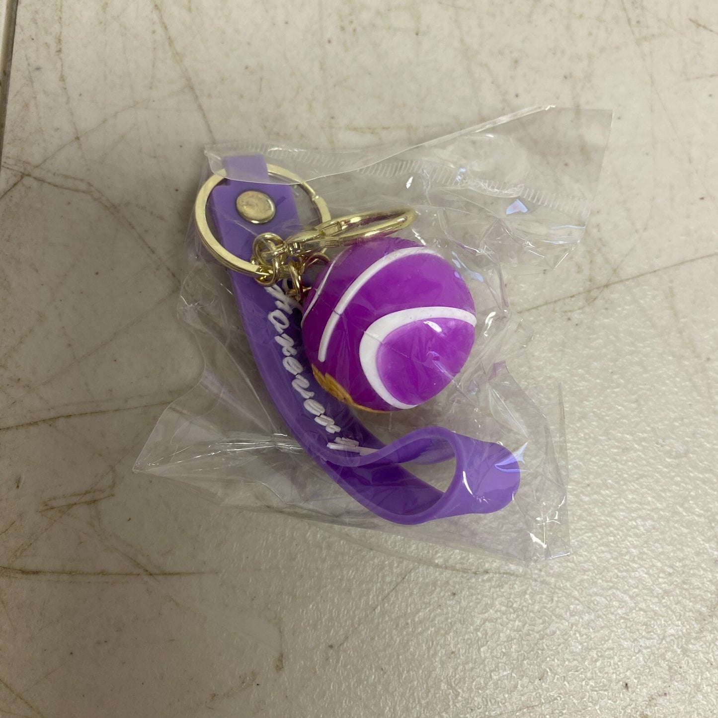 New! Assorted Silicone Los Angeles Lakers Keycahin with Basketball Accessory