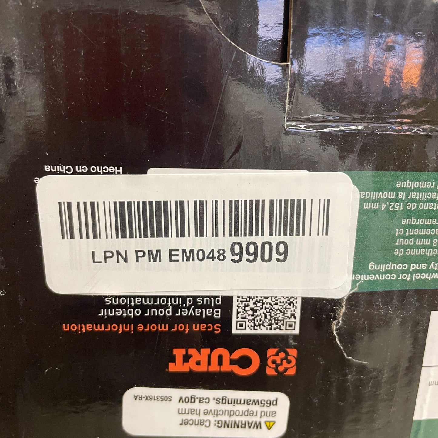 CURT 28277 6" Trailer Jack Caster Wheel Fits 2" Tube 1200 lbs Replacement