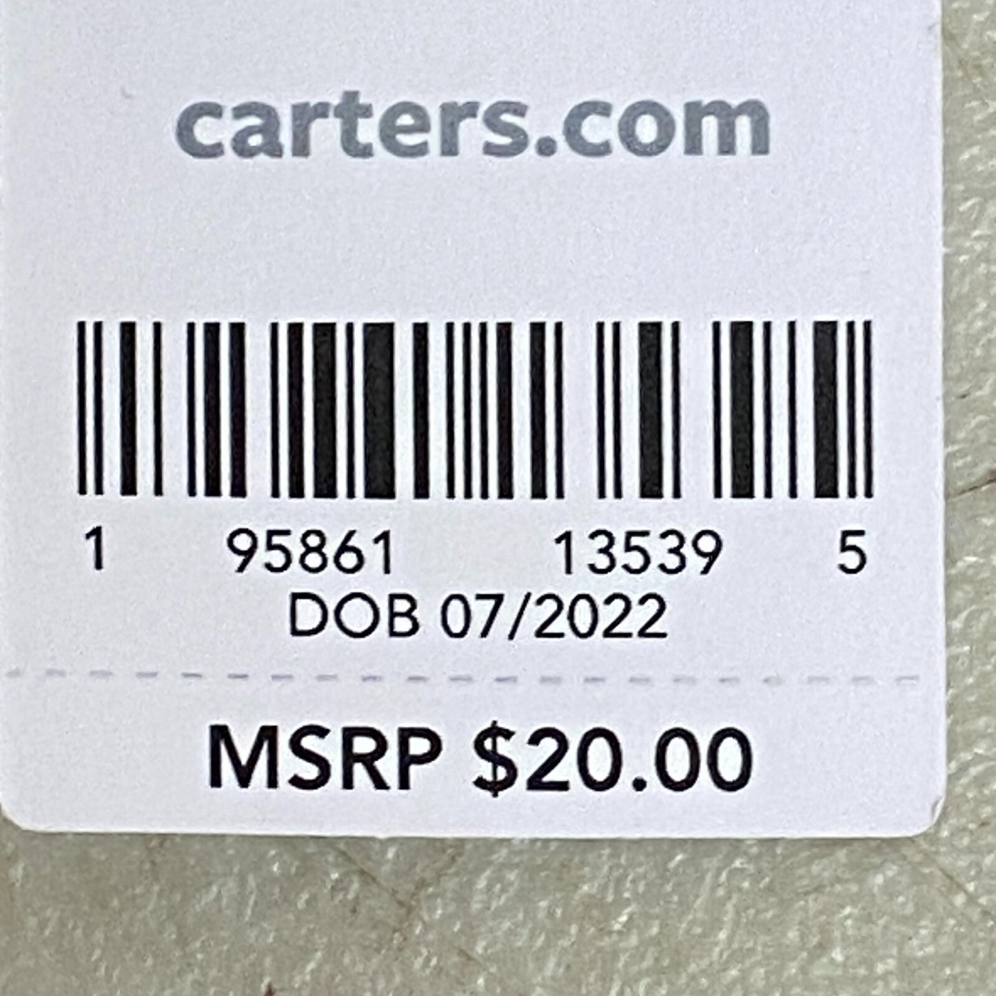 Carter's Light Gray cotton polyester Jogging Pants size 5t/5A toddler