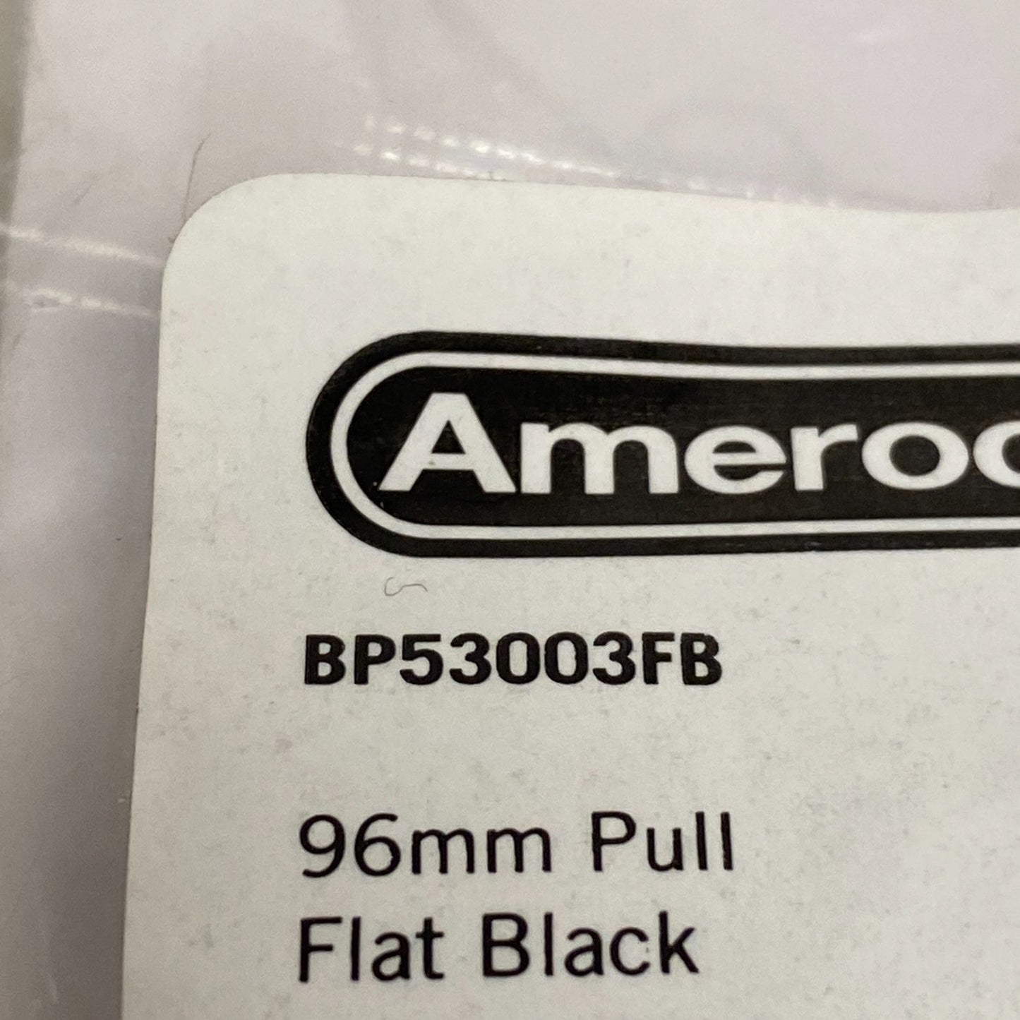 Amerock 96mm Cabinet Pull Flat Black BP40518FB