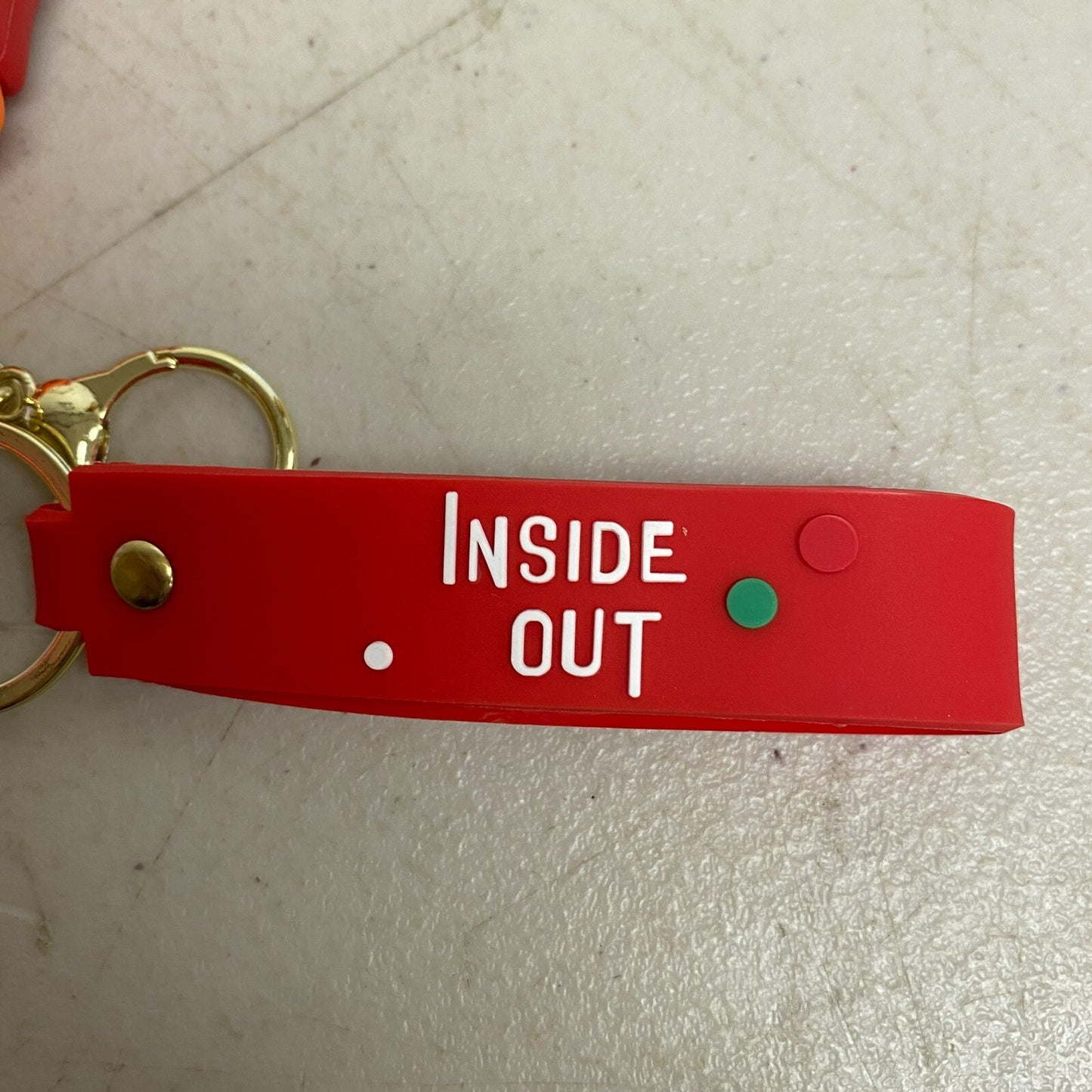 Assorted Silicone Inside out Keychain Anger Accessory