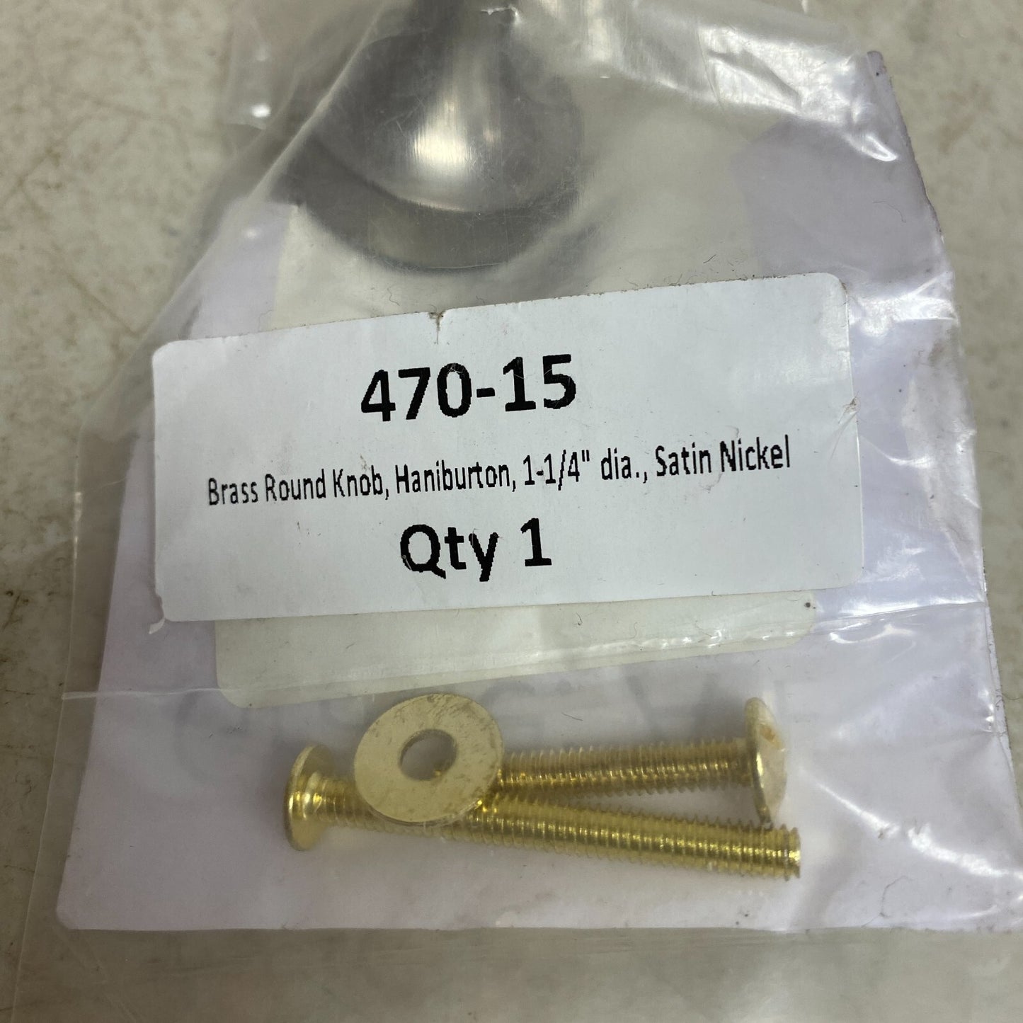 Schaub and Company 1 1/4" Diameter Knob in Satin Nickel