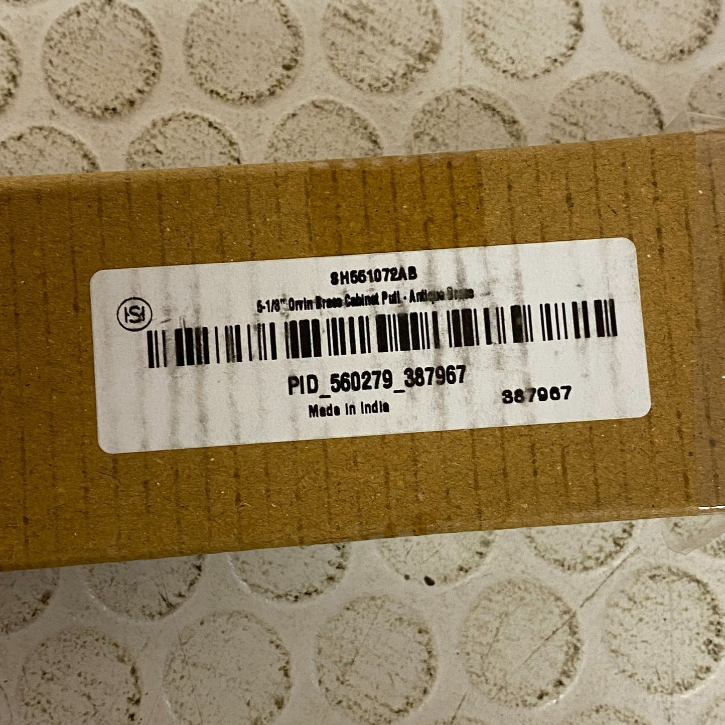 Signature Hardware 5-1/8" Orvin Brass Cabinet Pull - Antique Brass SH551072AB