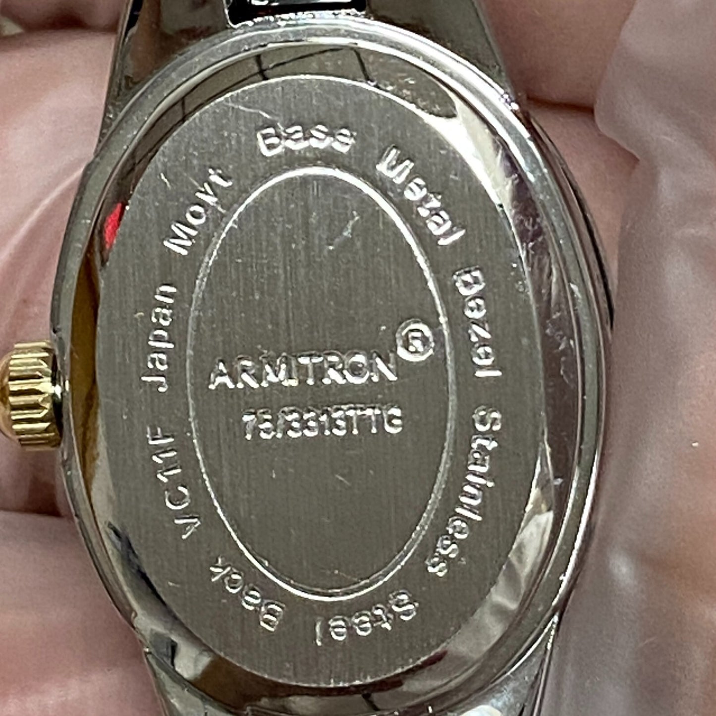 armitron womens watch 1Jewel Runs New Battery Swiss parts #75/3313ttg