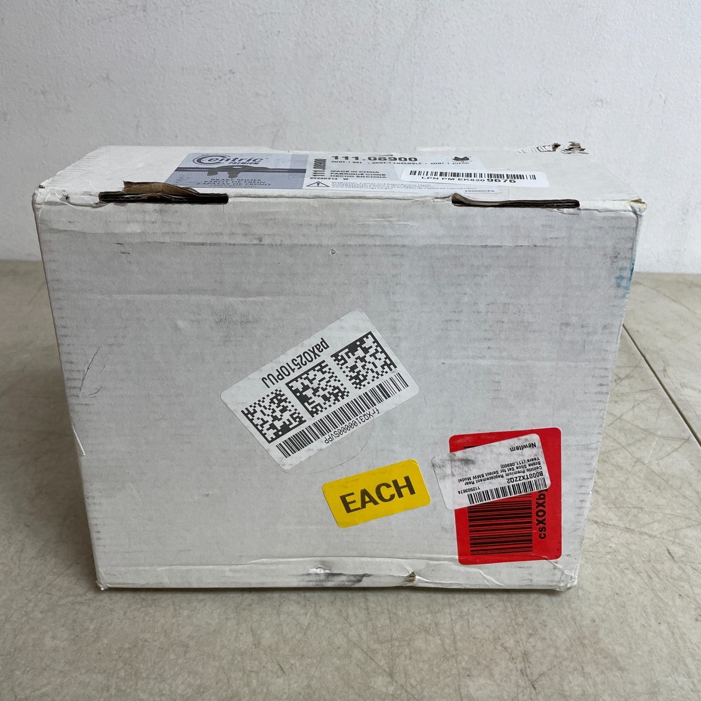 Centric 111.08900 Premium Rear Parking Brake Shoe Set for BMW Models OE Quality