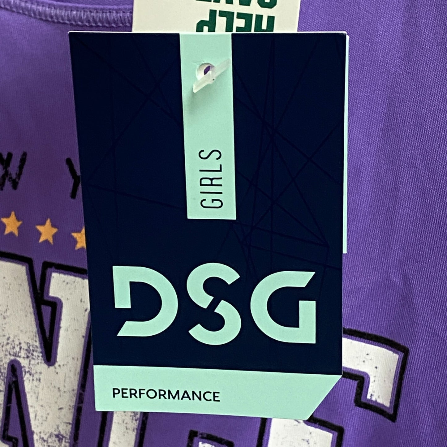 DSG Girl's Crew Graphic Tee Electric Violet Dance Solid Short Sleeve DAG11100