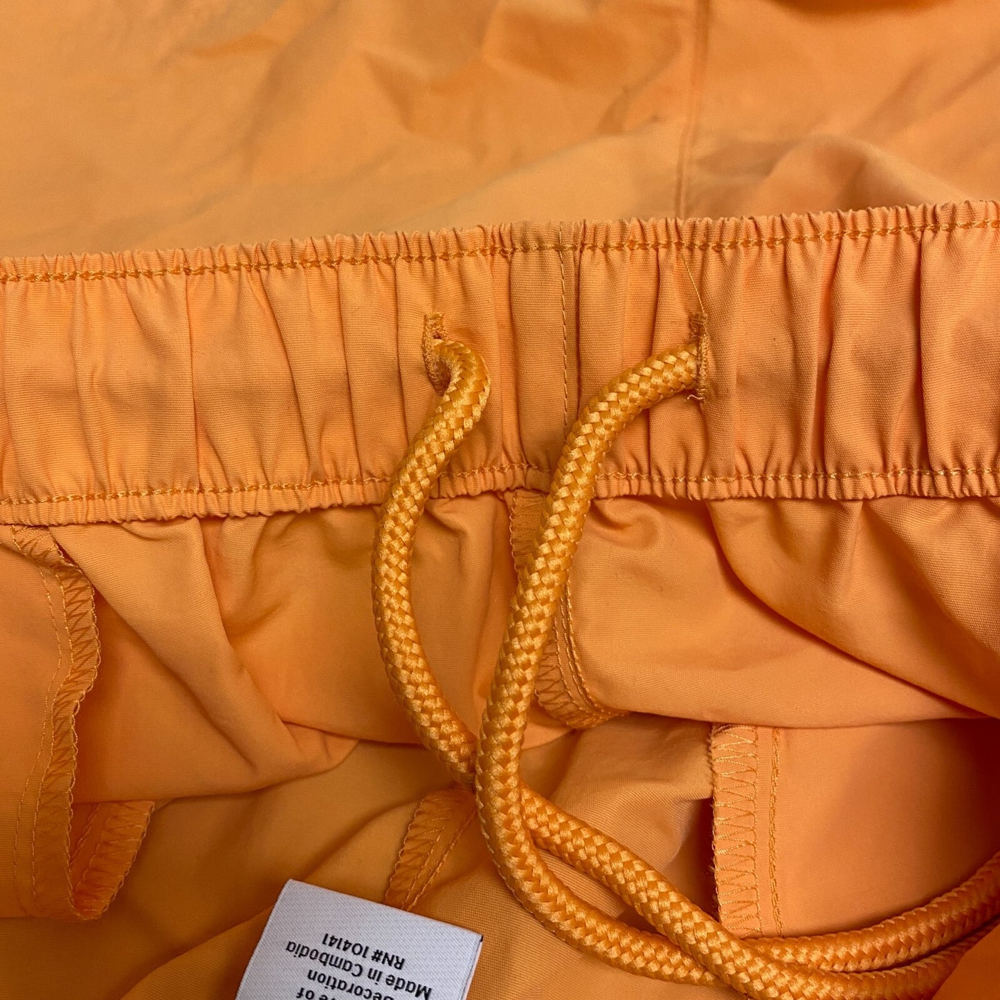 DSG Women's Notched Woven Shorts Light Orange DAW13108 BRAND NEW Solid