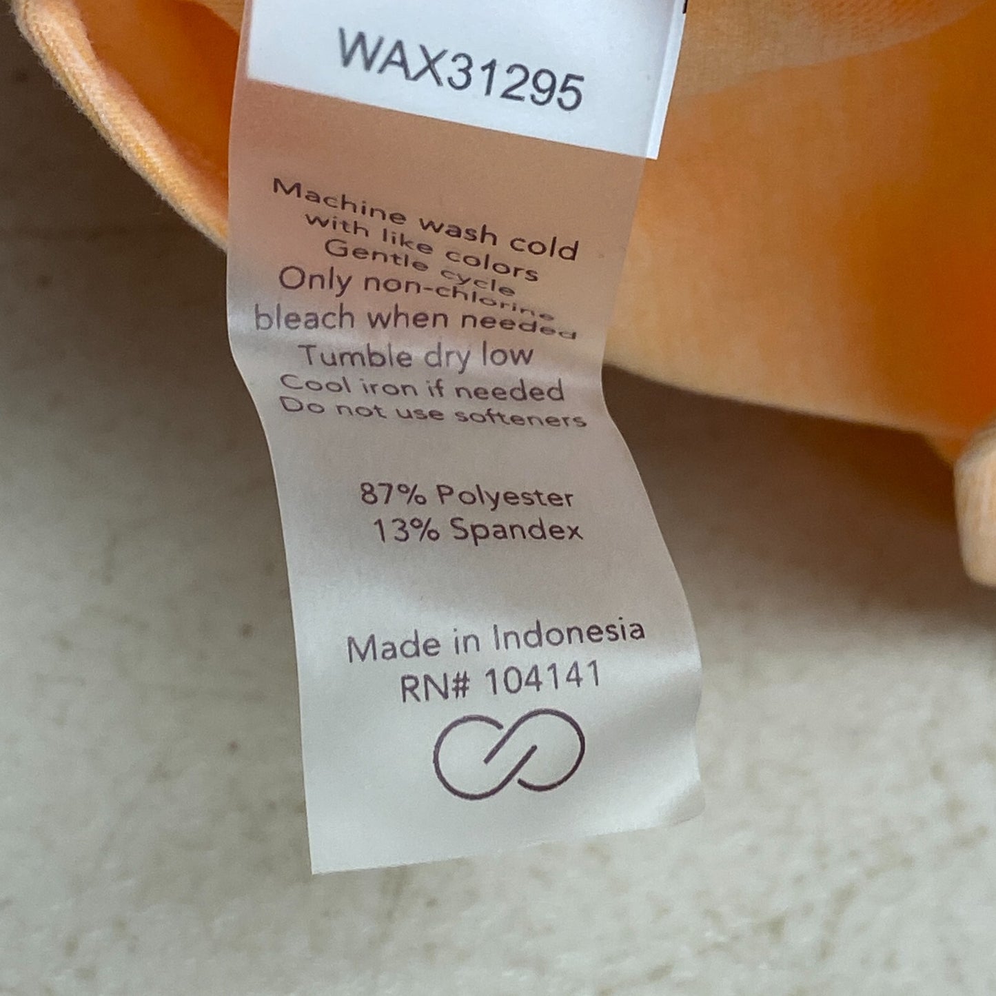 CALIA Women's Relaxed Fit Lustra Lux Mock Neck Tank Apricot Wash WAX31295