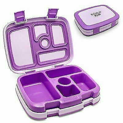 Bentgo Kids Childrens Lunch Box Bento-Styled Lunch Durable and Leak Proof Purple