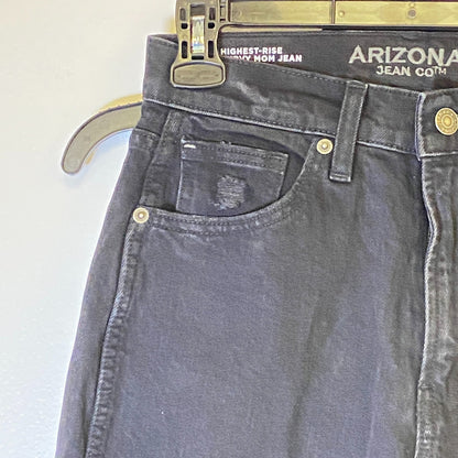 Arizona Curvy Mom Straight Ankle Fit Leg Jeans Women's Size 3 Color Black *NWT