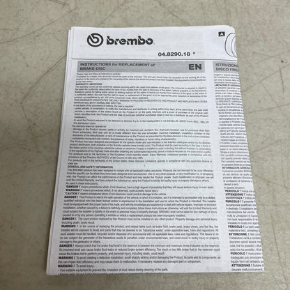 Brembo 09.B452.11 Front Brake Rotor UV-Coated OE# 43512-08030