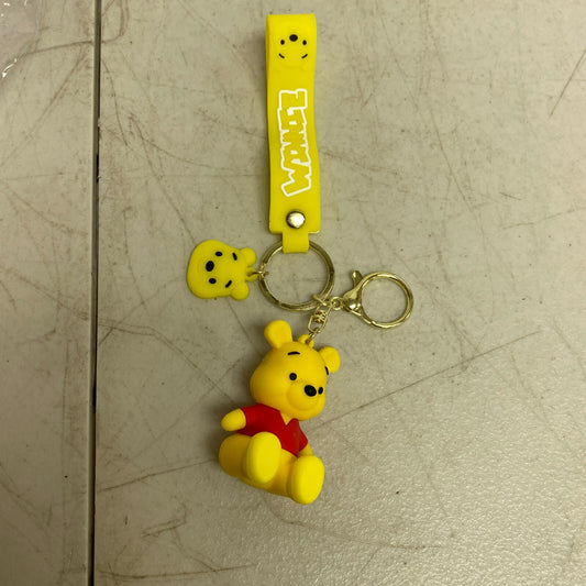 Assorted Silicone Winnie The Pooh Keychain Pooh Bear Accessory