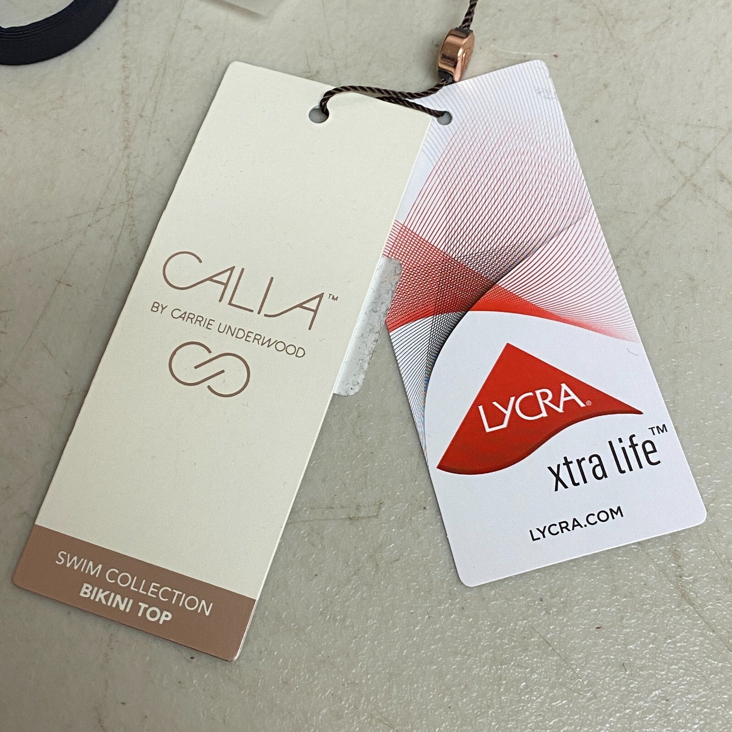 Calia Women's Swim Collection Cross Back Bikini Top Pure Black WSA20210WP New