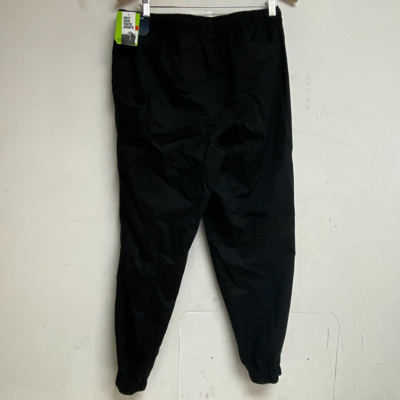 DSG Men's Training Causal Cotton Woven Jogger Athletic Fit Pure Black DAM23111