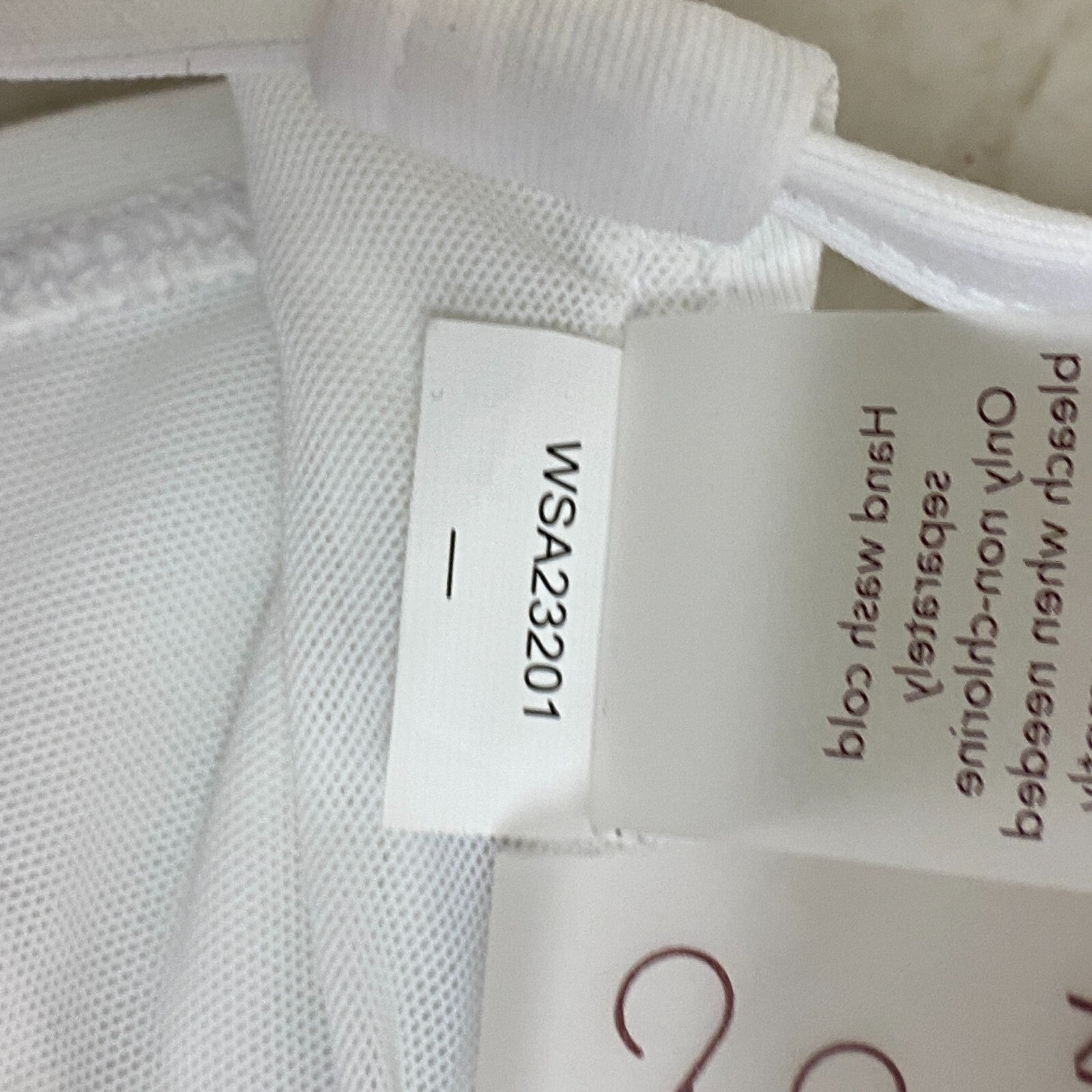 Calia Women's Low Support Triangle Bikini Top Pure White WSA23201 Brand New!