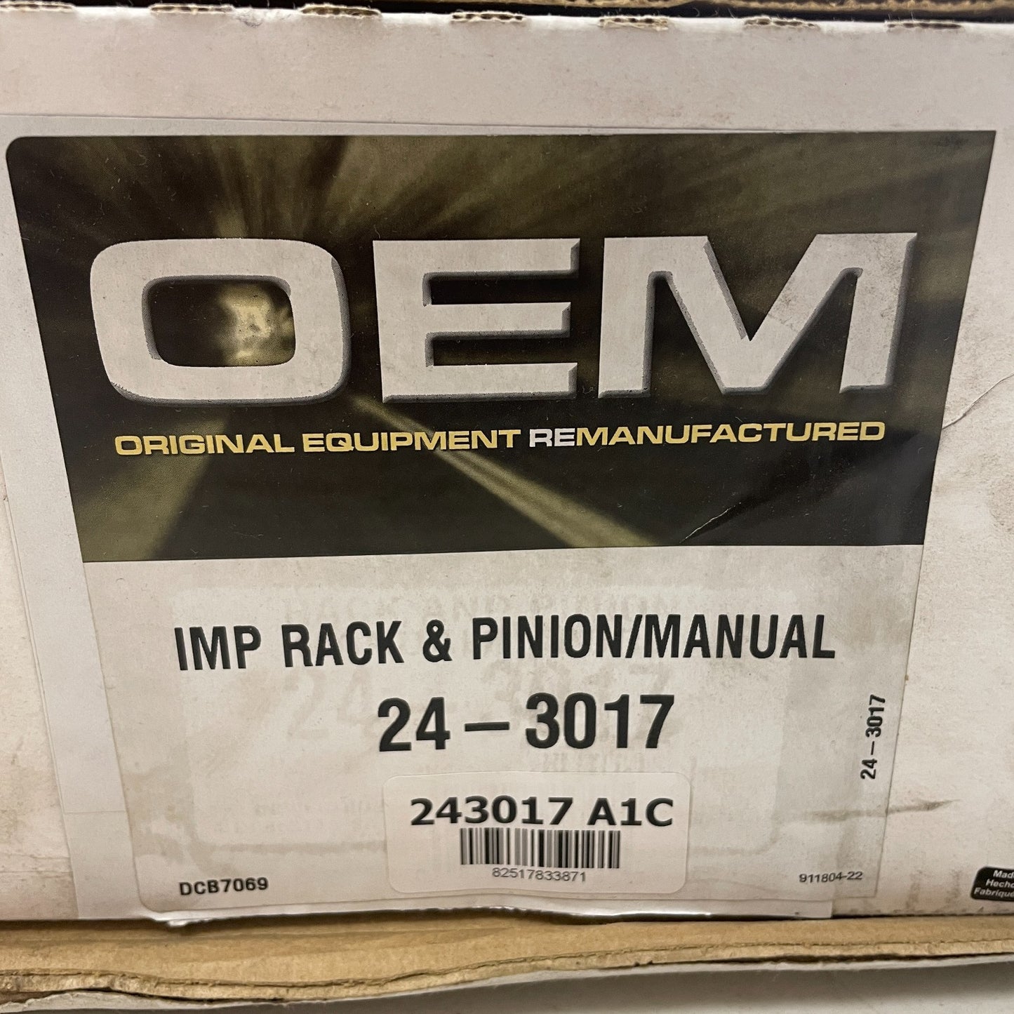 Cardone 24-3017 Reman Manual Rack & Pinion Nissan Maxima/Infiniti I35