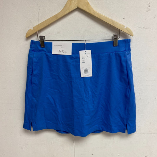 Lady Hagen Women's 17"inseam Performance Cute Trendy Pull-On Skort Capri Blue